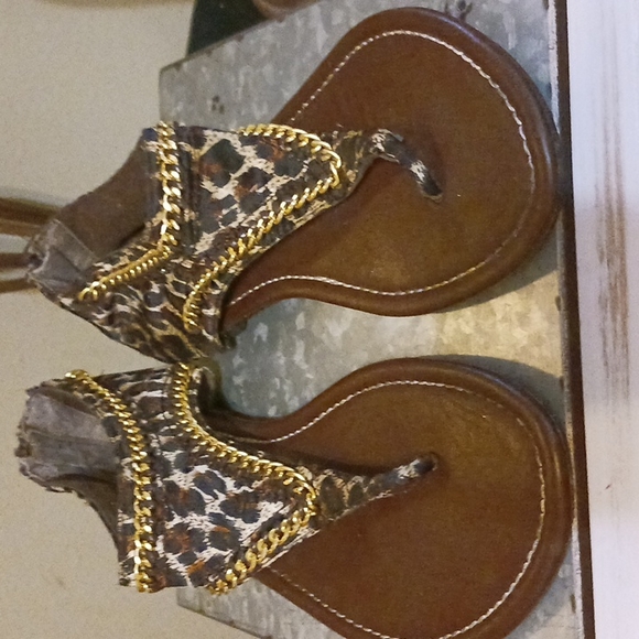 Old Soles Khaleesi Sandal in Leopard Cat